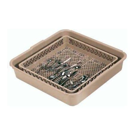Vollrath Co Vollrath Full Tub And Traex Open Rack Soak System, Beige, 24-1/2" X 24-3/8" X 5-1/4" 1397